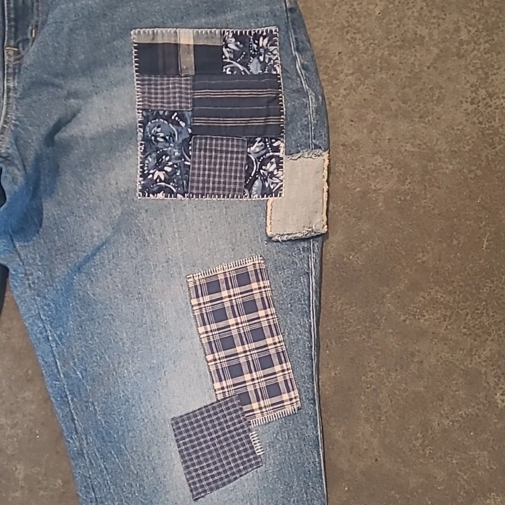 RALPH LAUREN PATCHWORK JEANS - Picture 3 of 10